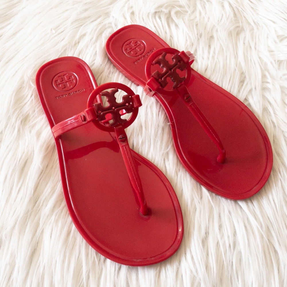 Tory Burch Mini Miller Thong Flip Flops, Size 5